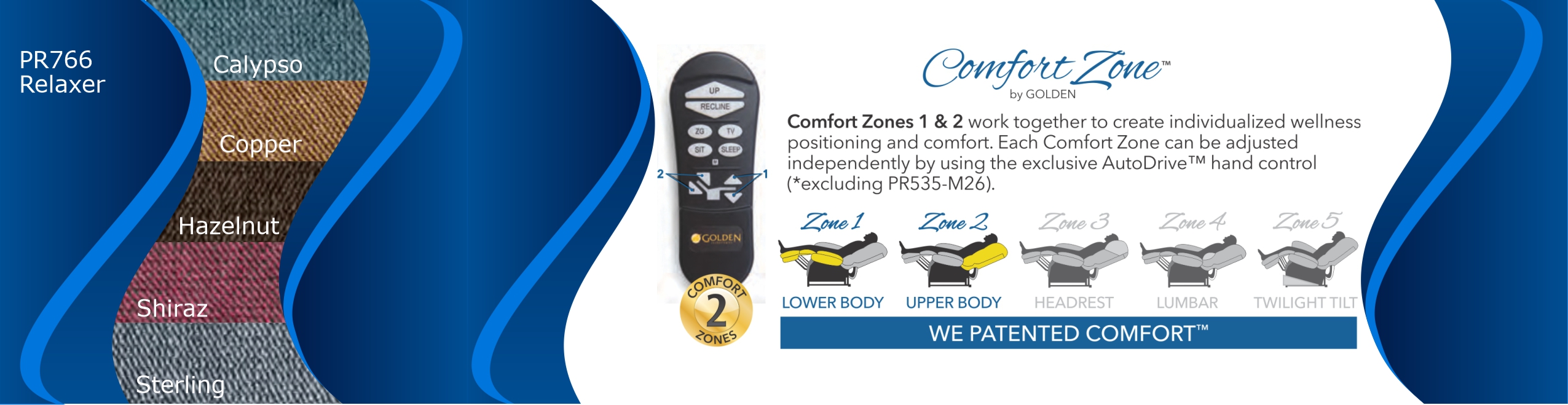 Golden PR766 Relaxer Power Lift Chair Recliner