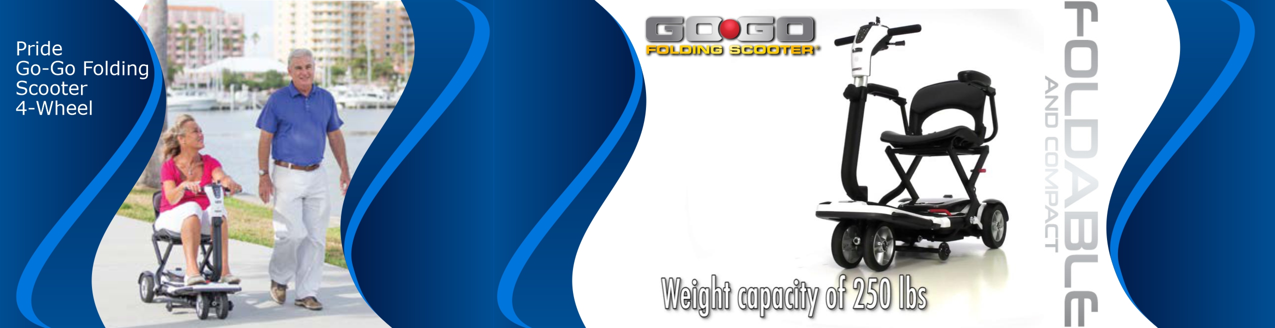 Pride Go-Go Folding 4-Wheel Scooter