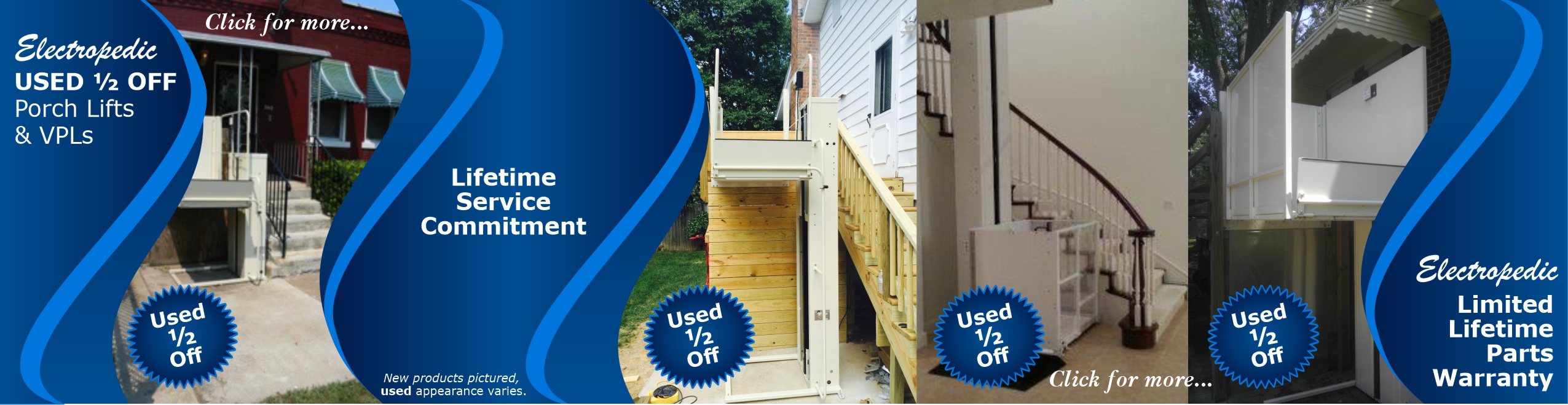 Used Porch Lifts & VPLs ½ Off